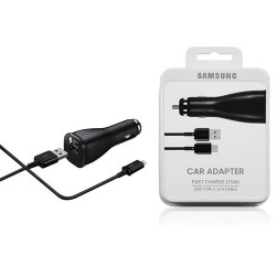 Caricabatteria Da Auto Originale Samsung Car Adapter USB TYPE-C Nero